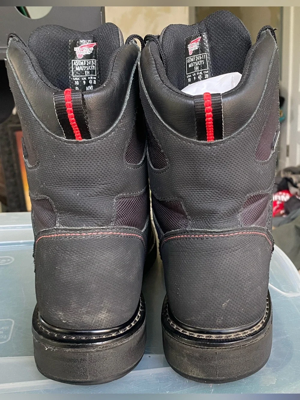 Red Wing King Toe 8-inch waterproof safety toe boots men's size 10 D